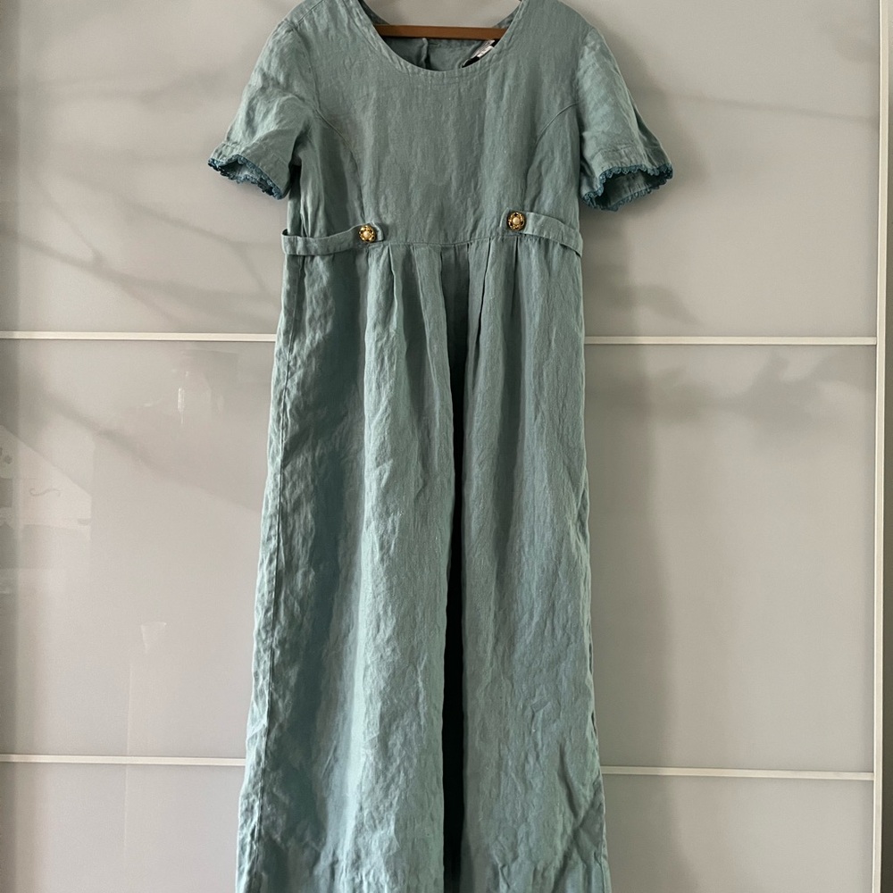 Vintage F S Malik Linen Dress